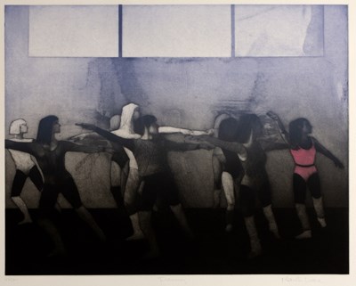 Lot 287 - Martin Gale (b.1949) 'Dancing' etching and...