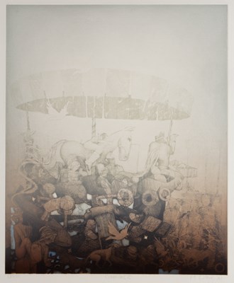 Lot 288 - Martin Ware (b.1946) 'Carnival 1' etching and...