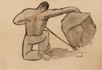 Lot 19 - George Bissill (1896-1973) Levering signed...