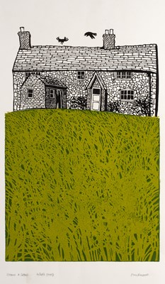 Lot 294 - J Russell (Contemporary) 'House and Crows'...