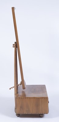 Lot 113 - Ercol 'Windsor' elm cheval mirror, 152cm high...