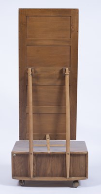 Lot 113 - Ercol 'Windsor' elm cheval mirror, 152cm high...
