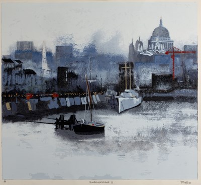 Lot 297 - Colin Ruffell (b.1939) 'Embankment II'...