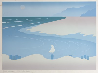 Lot 299 - Julia Matcham (b.1933) 'Windy beach'...