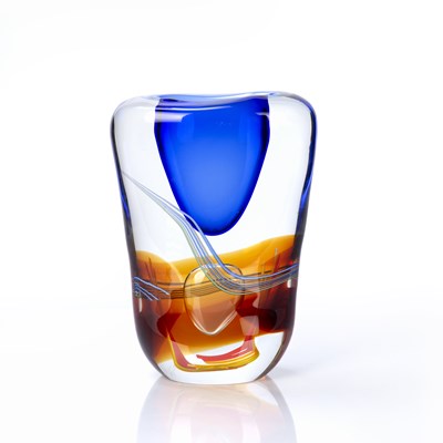 Lot 445 - Giuliano Tosi for Murano Glass glass vase with...