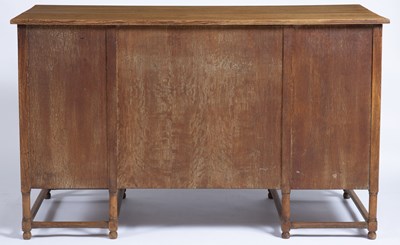 Lot 45 - Heals Cotswold oak and cedar desk, circa 1920,...