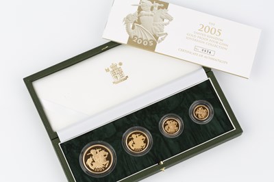 Lot 347 - An Elizabeth II gold proof coin set,...