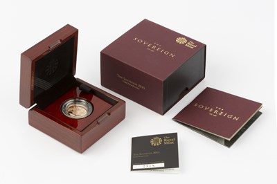 Lot 334 - An Elizabeth II proof sovereign, dated 2015,...