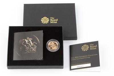 Lot 335 - An Elizabeth II uncirculated sovereign, dated...