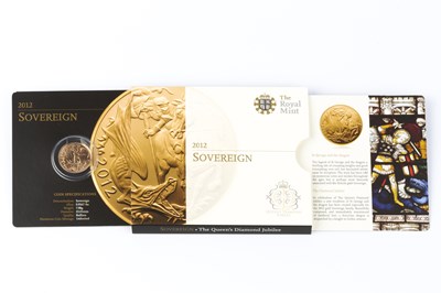 Lot 345 - An Elizabeth II sovereign dated 2012, in...