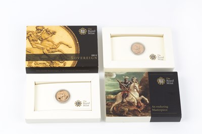 Lot 359 - Two Elizabeth II sovereigns, dated 2009 and...