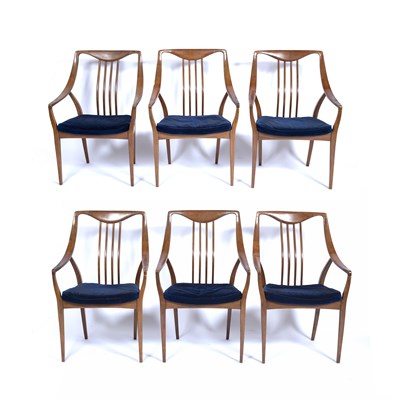 Lot 126 - In the Danish style Set of six 1960's dining...