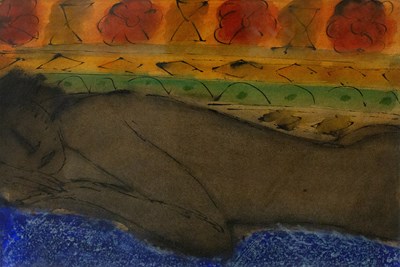 Lot 1 - John Emanuel (b.1930) Sleeping Figure signed...
