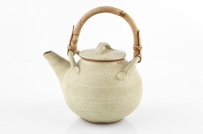 Lot 606 - Emmanuel Cooper (1938-2012) Teapot ovoid form,...