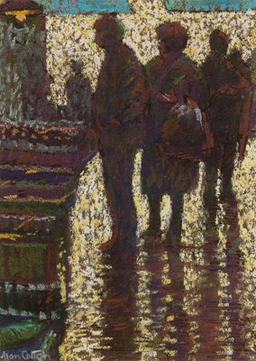 Lot 96 - Alan Cotton (b.1936) The Market signed (lower...