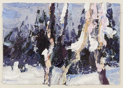 Lot 107 - Modern School Abstract initialled FD oil on...