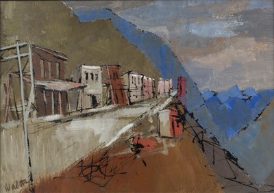 Lot 110 - Walton (20th Century) Mountain village, 1961...