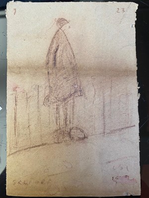 Lot 23 - Manner of L.S. Lowry (1887-1976) Figure by a...