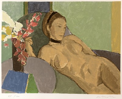 Lot 147 - Aldo Salvadori (1905-2002) 'Reclining nude'...