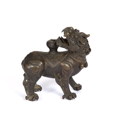 Lot 83 - A Chinese early bronze censer in the form of a...