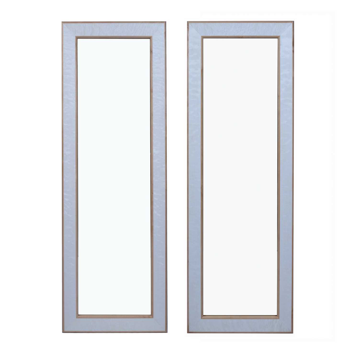 Lot 748 - David Linley (b.1961) Pair of mirrors maple...
