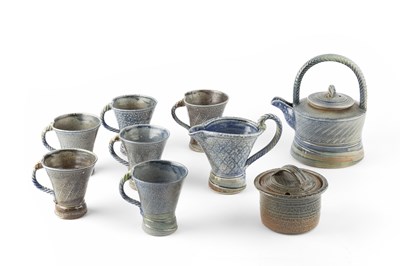 Lot 618 - Jane Hamlyn (b.1940) Tea set comprising teapot,...