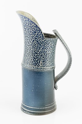 Lot 644 - Walter Keeler (b.1942) Jug salt-glazed in blue...
