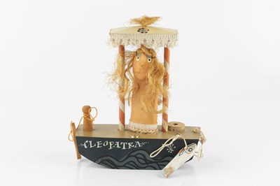 Lot 645 - John Maltby (1936-2020) Cleopatra painted wood...