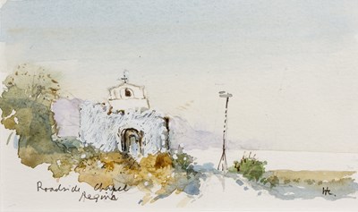 Lot 228 - Hugh Casson (1910-1999) Roadside Chapel,...