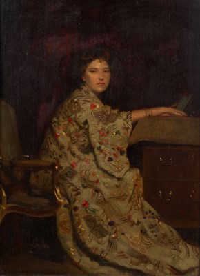 Lot 304 - Hubert von Herkomer (1849-1914) 'Portrait of a...