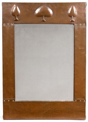 Lot 747 - Liberty & Co. Ostade wall mirror patinated...