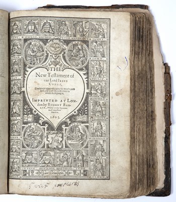 Lot 395 - A 17th century 'Breeches' Bible printed by...