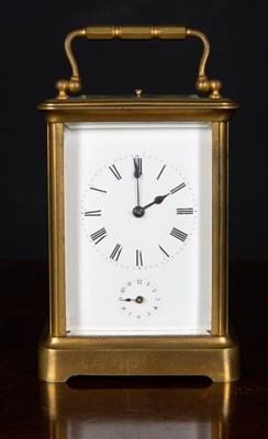 Lot 221 - A 19th century five glass carriage clock, the...