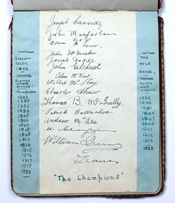 Lot 449 - An early 20th century autograph book...