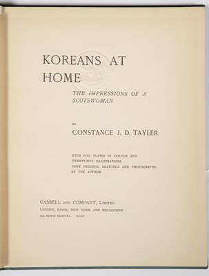 Lot 514 - Taylor (Constance) 'Koreans at Home'. The...