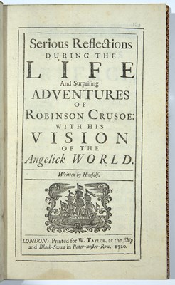 Lot 363 - Defoe (Daniel) 3 Vols. Vol. I. 'The Life and...