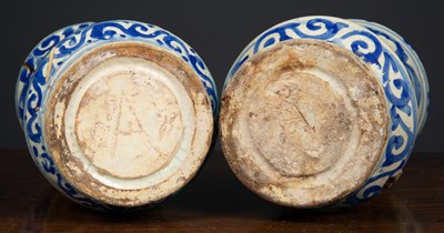 Lot 75 - A pair of 18th century Italian majolica...