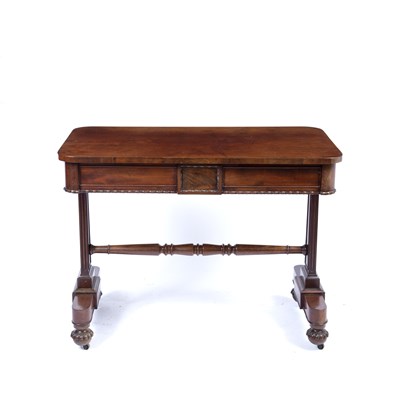 Lot 11 - A George IV rectangular mahogany library table,...