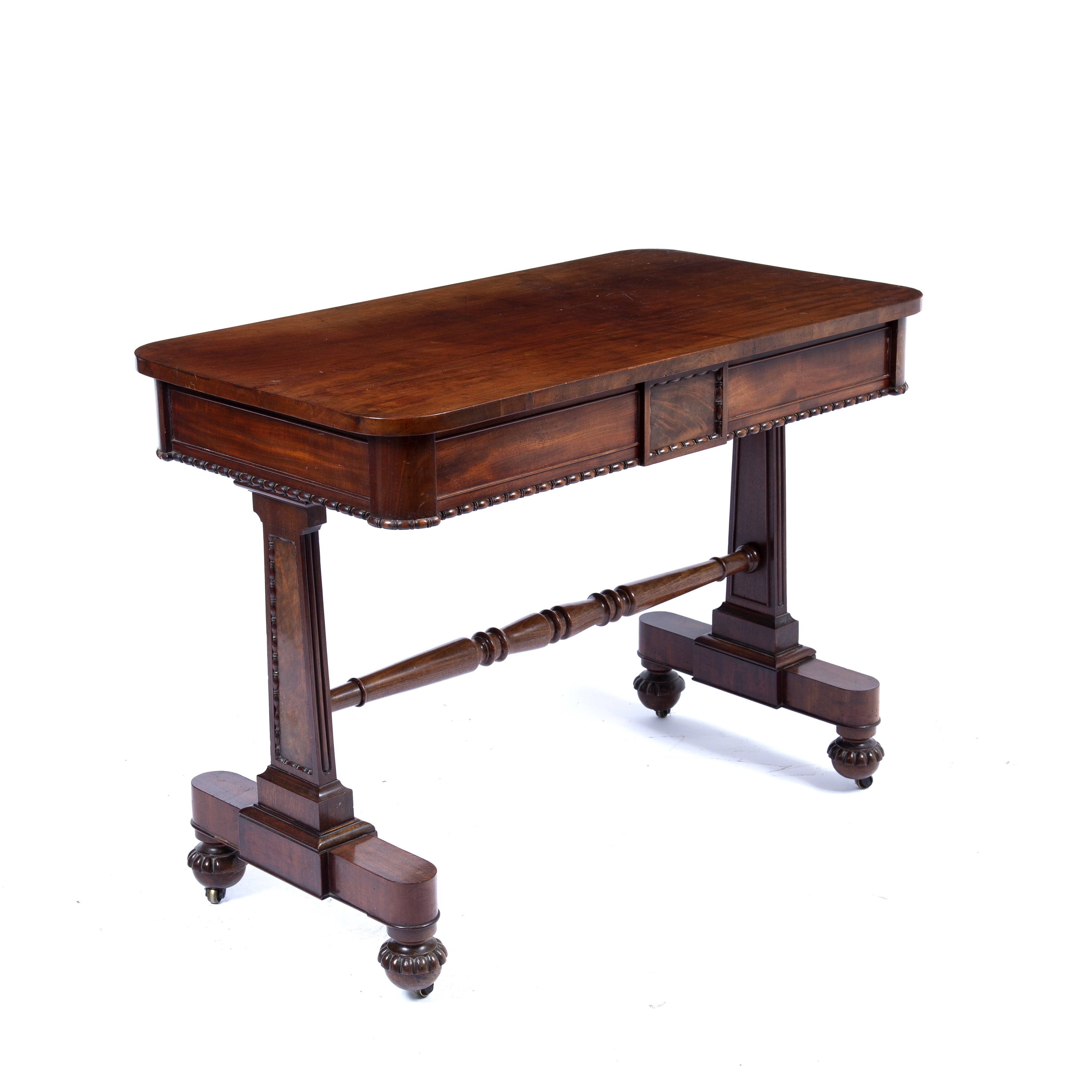 Rectangular Library Table Lot 11 - A George IV rectangular mahogany library