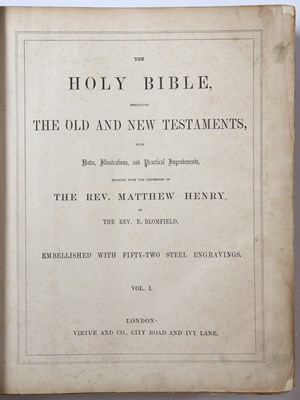 Lot 260 - The Holy Bible. Virtue London c1880. Tooled...