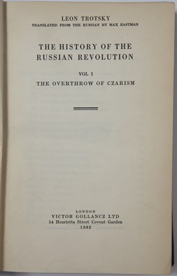 Lot 276 - Trotsky (Leon) The History of the Russian...