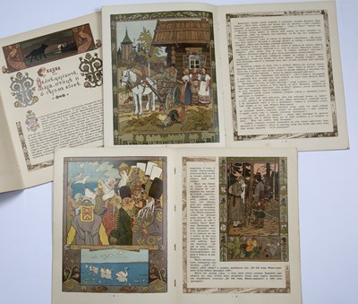 Lot 502 - Three late 19th century Russian books of Fairy...