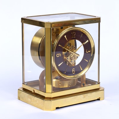 Lot 64 - A Jaeger-LeCoultre Atmos clock, the dial with...