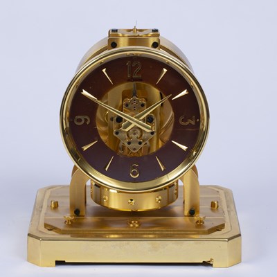 Lot 64 - A Jaeger-LeCoultre Atmos clock, the dial with...