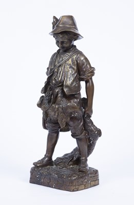 Lot 74 - After Auguste Moreau - A filled bronze figure...