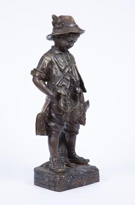 Lot 74 - After Auguste Moreau - A filled bronze figure...