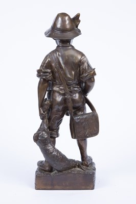 Lot 74 - After Auguste Moreau - A filled bronze figure...