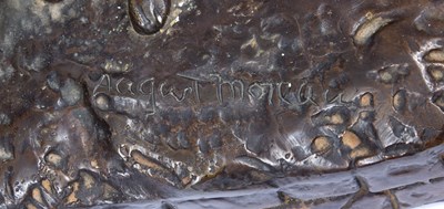 Lot 74 - After Auguste Moreau - A filled bronze figure...