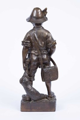 Lot 74 - After Auguste Moreau - A filled bronze figure...