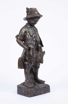 Lot 74 - After Auguste Moreau - A filled bronze figure...